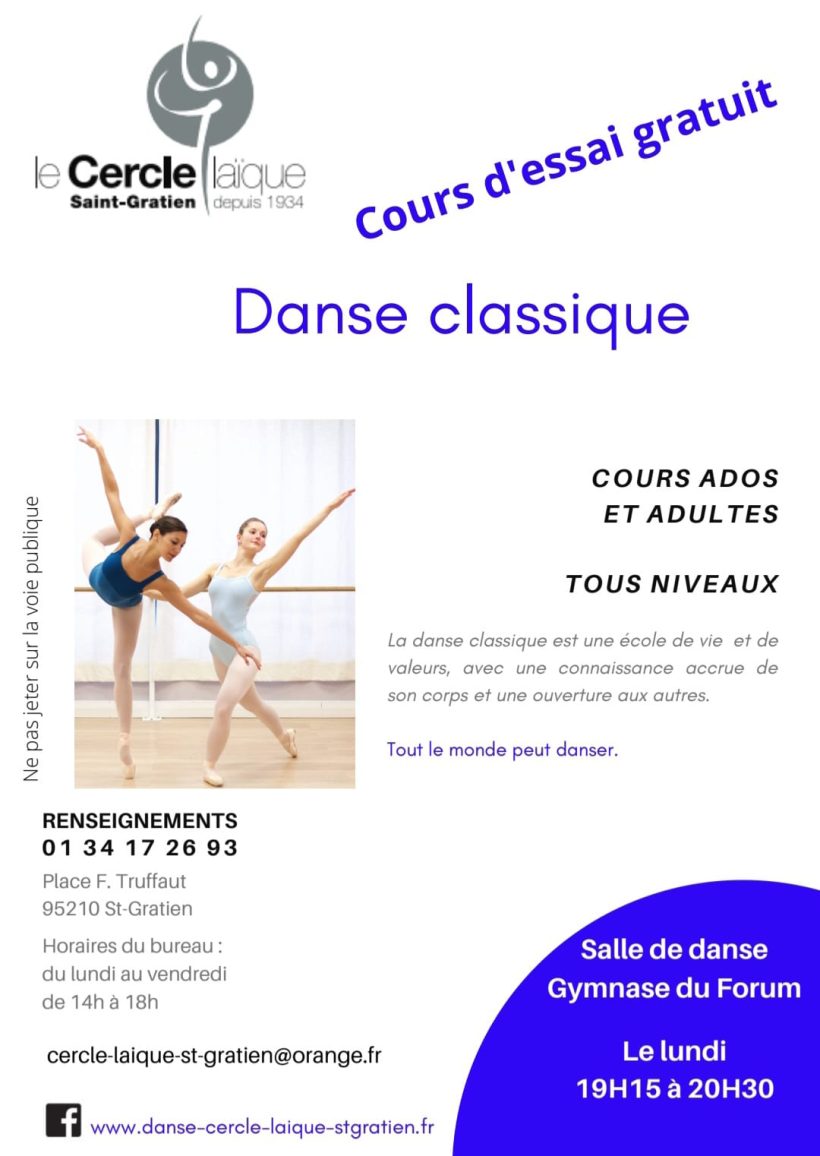 Danse classique Ados et Adultes…