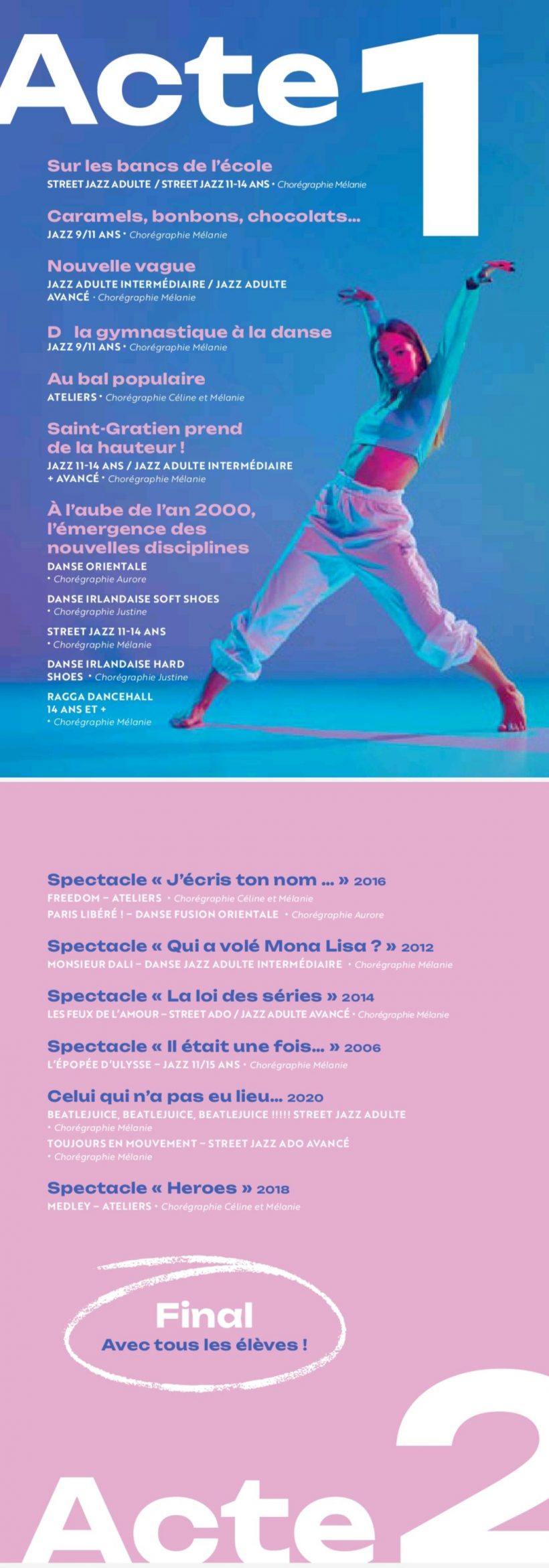 Galerie photos du spectacle 2025 du Cercle Laïque de Saint-Gratien.