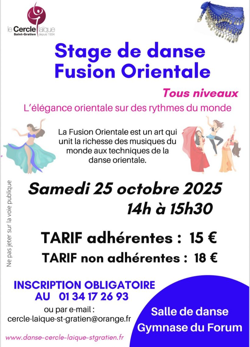 Fusion Orientale au Cercle Laïque : Un Stage Incontournable …