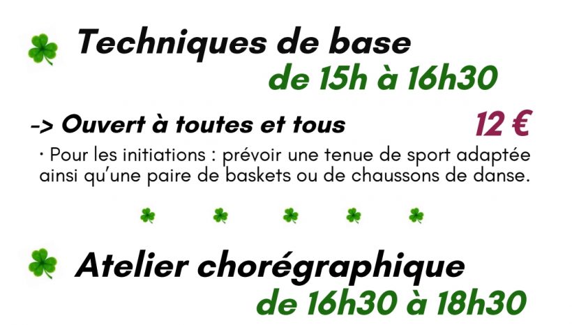 Stage de Danse Irlandaise …